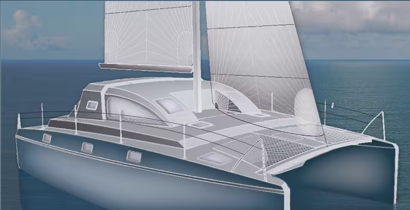 Catamaran 848 : un catamaran habitable de moins de 9 mètres