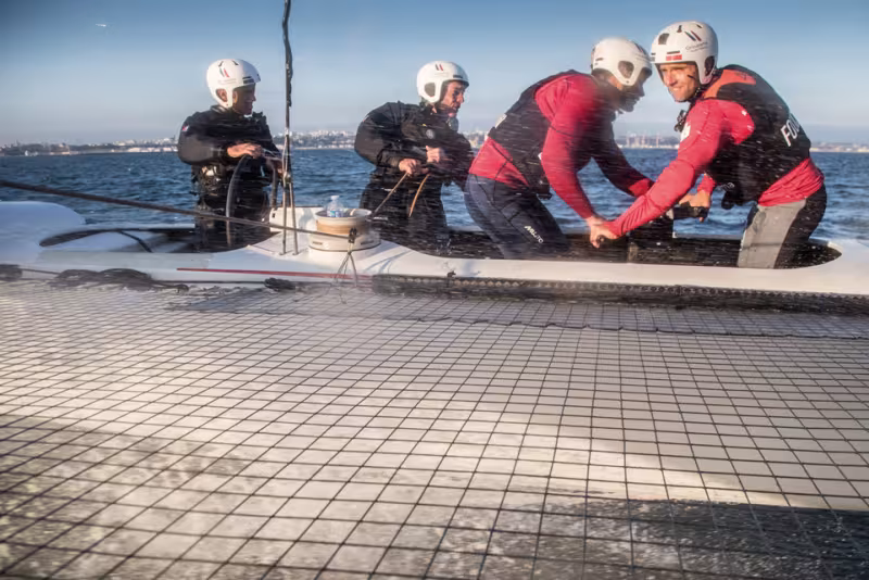 La cellule arrière de l'AC45' turbo test en action !
