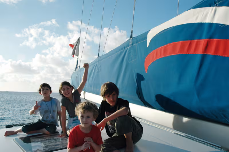 Les enfants adorent vraiment les vacances sur le bateau… au point qu'aujourd'hui ce sont eux qui sont demandeurs pour une année sabbatique !