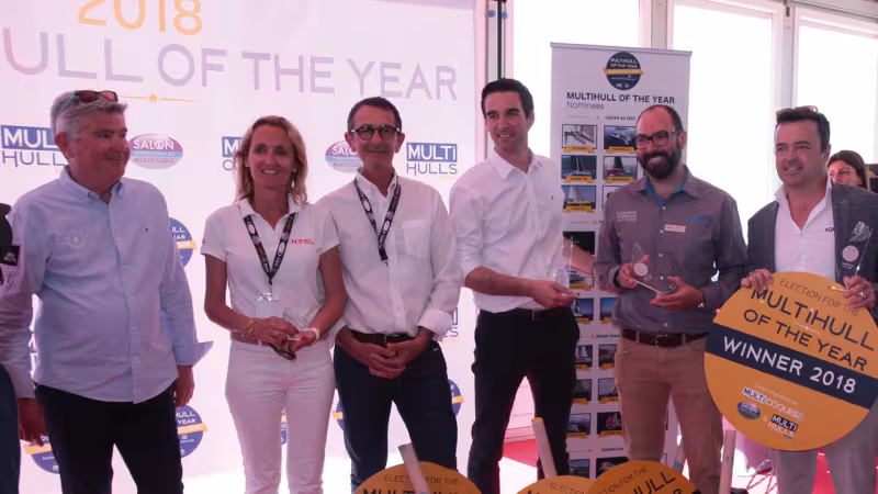 Les vainqueurs de cette première édition 2018 du Multicoque de l'année…